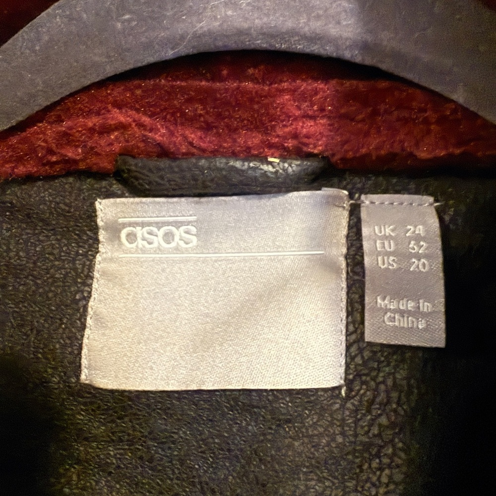 ASOS Black and Red Textured Jacket - Picture 3 of 3
